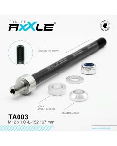 Trailer AxXle TA003 - M12x1,0 -L- 152-167mm