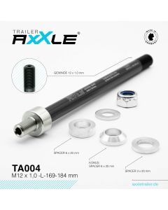 Trailer AxXle TA004 - M12x1,0 -L- 169-184mm