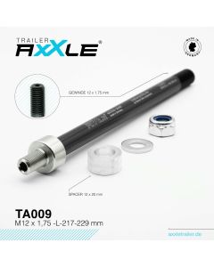 Trailer AxXle TA009 - M12 x 1,75 -L- 217-229mm