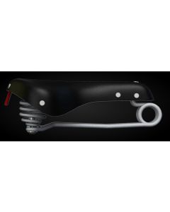 Zadelman Classic Zwart/Grijs Dubbele vering