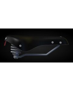 Zadelman Classic Zwart/Grijs Achtervering